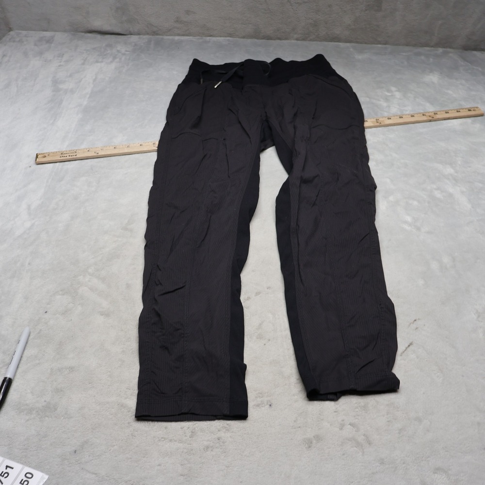 Lululemon Pants Women 6 Black Street To Studio Light Athletic Gym Joggers 28x27